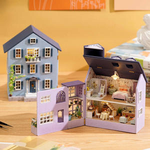 Casa de Muñecas en Miniatura DIY, Mansión <span class=keywords><strong>Mo</strong></span> Lan - Mansión Feliz, Hecha a Mano en Madera, Abrible, Multicapa, Regalo para Mujeres Mayores de 8 Años, Juguete para Niñas - Product Image 2