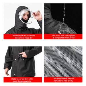 <span class=keywords><strong>Impermeabile</strong></span> da <span class=keywords><strong>uomo</strong></span> e da donna <span class=keywords><strong>impermeabile</strong></span> per moto con strisce riflettenti in stile <span class=keywords><strong>classico</strong></span> riutilizzabile e portatile attrezzatura di sicurezza per bici - Product Image 3