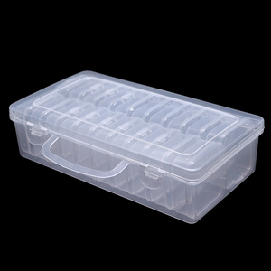 20-Grid Individual Dustproof Jewelry Organizer <b>Box</b> Multifunction Plastic Square Nail <b>Tools</b> <b>Storage</b> <b>Box</b> for Nail Art Accessories - Product Image 6