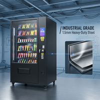 Distributeur automatique de boissons froides et de snacks à grande capacité avec fentes ajustables, gestion cloud SDK, certifié CE