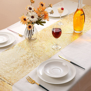 Décorations <span class=keywords><strong>de</strong></span> <span class=keywords><strong>table</strong></span> pour événement fête mariage anniversaire noël paillettes feuille métallique or mince maille <span class=keywords><strong>chemin</strong></span> <span class=keywords><strong>de</strong></span> <span class=keywords><strong>table</strong></span> - Product Image 2