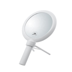 Acrylic Đôi Hai Mặt <span class=keywords><strong>15X</strong></span> <span class=keywords><strong>Magnifying</strong></span> Trang Điểm Cầm Tay Gương Với Một Đứng - Product Image 2