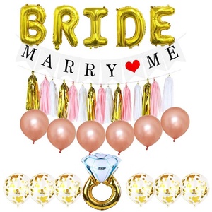 Decorazioni per le Feste di <span class=keywords><strong>addio</strong></span> al <span class=keywords><strong>nubilato</strong></span> Banner Kit con Bride to Be Sash e <span class=keywords><strong>Addio</strong></span> Al <span class=keywords><strong>Nubilato</strong></span> Palloncini Set - Product Image 4