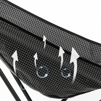 Chaise pliante de camping en plein air en fibre de carbone chaise lunaire multifonctionnelle pliable pour pique-nique et randonnée sièges portables légers