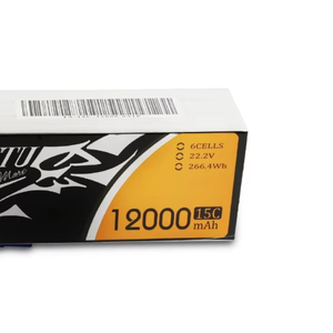 Лидер продаж, литий-полимерный аккумулятор TATTU 22,2 В 6s 12000 мАч, электрический аккумулятор для сельскохозяйственного распыления, БПЛА, Дрон с портами постоянного тока и переменного тока - Product Image 4