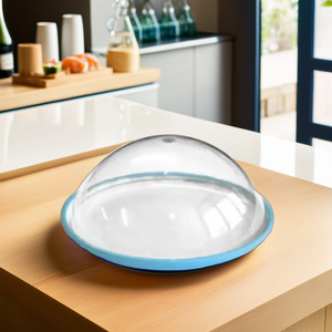 Vente en gros de couvercles à sushi à dôme de 5.5 po en plastique transparent de qualité alimentaire écologique et recyclable pour emporter - Product Image 1