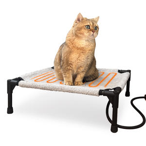 Pour <span class=keywords><strong>Amazon</strong></span> Pet <span class=keywords><strong>lit</strong></span> surélevé confortable doux <span class=keywords><strong>chien</strong></span> chat coussin chauffant plusieurs Options <span class=keywords><strong>de</strong></span> tissu pour le Camping d'hiver Carton à motif solide - Product Image 1