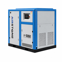 Compresor de Aire de Tornillo Portátil Airstone de 45KW, 30HP, 8 bar, PM, Velocidad Variable, Sin Aceite, Lubricado con Agua, para la Industria Textil y de Bebidas