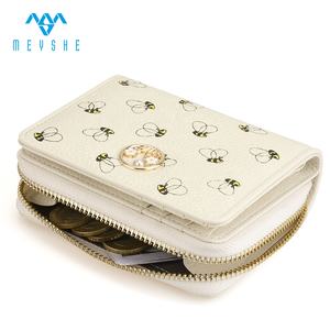 Monedero de Cuero Genuino Personalizado por Sublimación de Buena Calidad para Mujer, con Estampado de Dinero, Tarjetero, Monedero con Cremallera - Product Image 5