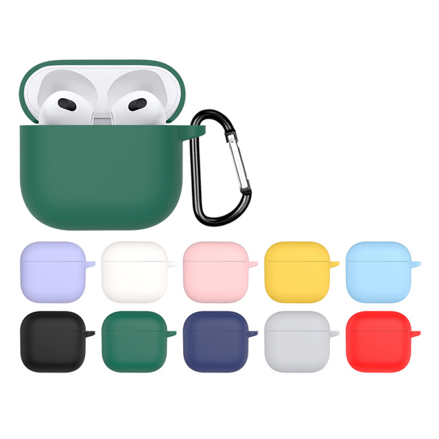 1.9mm Shockproof Soft Silicone Protective Cover Earphone Case for Airpods 4 4nd Generation Pure Color Cover
