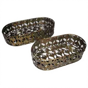 Bol décoratif de luxe moderne en métal poli, design clé, fantaisie et unique, prix abordables, pour fruits et service alimentaire - Product Image 1