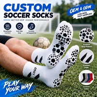 Chaussettes de football antidérapantes en coton avec logo personnalisé pour hommes, jeunes garçons, avec coussinets en silicone, chaussettes de sport athlétiques