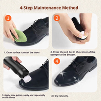 Cera para Zapatos de Cuero Líquido Impermeable de Alta Calidad, Enriquecida con Cera de Carnauba Brasileña, Diseño Portátil, Materiales Ecológicos