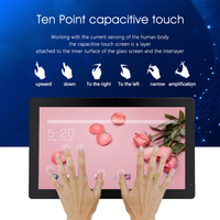 Nueva Pantalla Táctil Comercial de 13.3 Pulgadas A33 Android 10 1080p con Soporte de Escritorio/Montaje en Pared para Publicidad, DC USB Serial OEM/ODM
