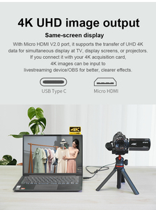 Caméscope professionnel AC5 PLUS 4K de qualité supérieure Caméra de diffusion Webcam <span class=keywords><strong>Handycam</strong></span> - Product Image 2