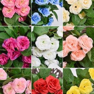 Artificial Rose <b>Vine</b> Wall Hanging Silk Flowers Natural Touch Decor For Valentine's Day - Product Image 4