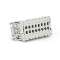 HE-016 Heavy Duty 500V 16A 16 broches borne à sertir haute connecteur électrique prise étanche insérer PC pour modèle de puissance