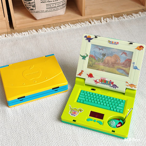 Máquina Educativa para Bebés, Simulación de Computadora Portátil con Luz, Música y Teclado, Mini Laptop de Juguete para Niños - Product Image 1