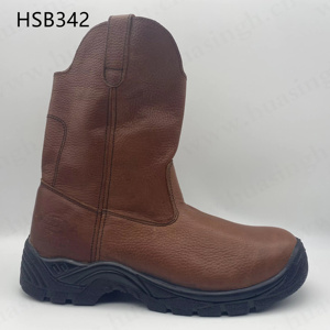 Stivali di Sicurezza HY per Operazioni Minerarie, Resistenti all'Olio, con Punta in Acciaio, Popolari negli USA, in Pelle Crazy Horse, Stivali da Lavoro PPE HSB199 - Product Image 6
