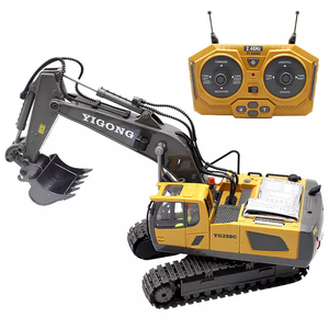 Meilleur vendeur, <span class=keywords><strong>jouet</strong></span> excavatrice à télécommande, chargeuse-<span class=keywords><strong>pelleteuse</strong></span>, construction en métal, portée de 20 m, fonction de suivi, évitement d'obstacles - Product Image 5