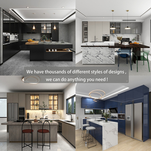 Gabinetes <span class=keywords><strong>de</strong></span> Cocina Clásicos Americanos Estilo Shaker <span class=keywords><strong>de</strong></span> Cerezo Rojo, Gabinetes Económicos para Fregadero, Grifo, Bisagras, Cajones <span class=keywords><strong>y</strong></span> Accesorios - Product Image 5