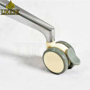 New Kim Loại Đánh Bóng Nhôm Chiều Cao Có Thể Điều Chỉnh Xoay Xoay Xoay Bàn Ăn Cà Phê Chân Với Bánh Xe - Product Image 6