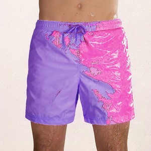 Shorts de plage personnalisés pour hommes pantalon de plage à l'eau avec changement de couleur maillot de bain grande taille température changement rapide sens sec - Product Image 3