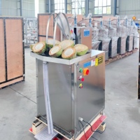 Zware hydraulische kokosnootsnijmachine, kokosnootsnijder, fruitpersmachine, extractor voor restaurantgebruik.