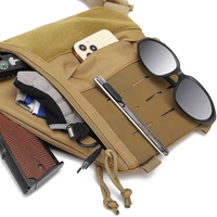 Sac bandoulière tactique vintage pour homme, sac de poitrine pour portage dissimulé avec sangle d'épaule et poche personnelle