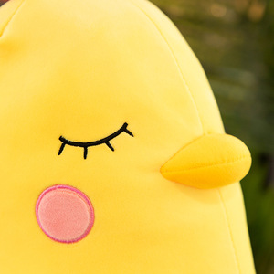 Super <b>Soft</b> Plush Cute Calm Sleep Animal Yellow Chicken <b>Toys</b> PP Cotton Filling Sleeping Long Pillow Home Decoration Doll Pillow - Product Image 4