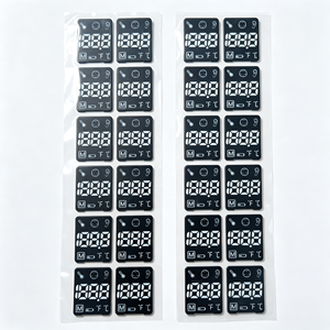 Autocollant de membrane pour panneau de commande à sept segments personnalisé OEM, film miroir, encre fluorescente, impression sérigraphique PET adhésive - Product Image 5