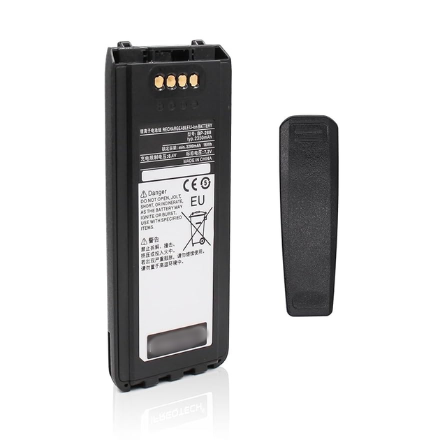 ICOM BP-288 Original Li-ion Rechargeable Battery 2350mAh Replacement for IC-A25 IC-A25NE IC-A25CE Walkie Talkie Two-Way Stock