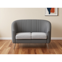 Ensemble de canapés de luxe modernes de haute qualité avec grand siège en cuir véritable pour salon et salle à manger