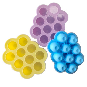 Moule à glace en silicone 10 cavités, fabricant de sucettes glacées DIY avec couvercle, bac de congélation pour aliments pour bébés, étanche, sans BPA - Product Image 2