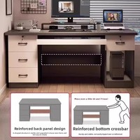 Table de jeu et chaise en bois pour bureau, bureau d'étudiant avec tiroirs, bureau d'ordinateur simple et moderne pour chambre à coucher