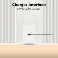 Chargeur rapide 30W PD QC5.0 avec prises EU/US/GB/UK pour écouteurs de téléphone portable USB-C d'entrée de Watch-220V intelligent