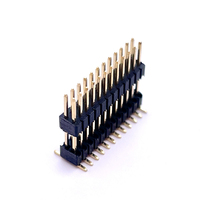 Conector Soulin ODM Personalizado de Latón con Doble Hilera de 24 Pines IDC, Caja Expulsora, Paso de 1.27mm, para PCB y Panel Solar