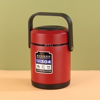 Boîte à lunch isotherme en acier inoxydable 304, compartiment unique, 1,6/2/2,6 L, type bento, pour conservation alimentaire – Meilleures ventes