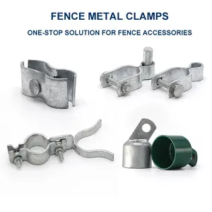 1-3/8inch Galvanized Chain Link Fence Metal Clamps Dog Kennel Panel Clips
