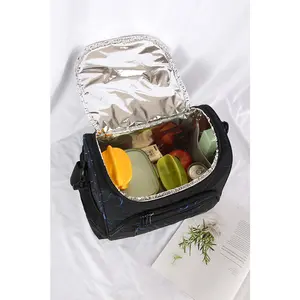 Fabrika özel çok fonksiyonlu alüminyum folyo su geçirmez yalıtımlı buz soğutucu alışveriş çantası için şarap piknik buz torbası öğle yemeği çantası