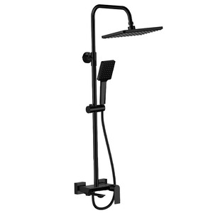 Nouveau système de douche de pluie réglable en hauteur monté sur colonne de douche de piano en laiton - Product Image 2