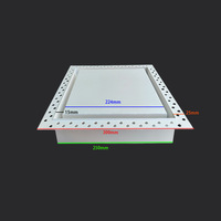 Diffuseur d'air de retour encastré en plâtre, grille de ventilation discrète en aluminium pour plafond, grille de retour HVAC minimaliste