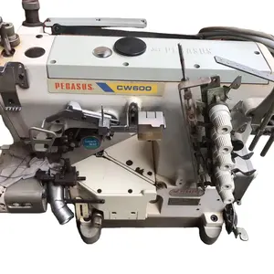 Good price PEGASUS CW600 series small square head taming sewing machine three needle five line for sale