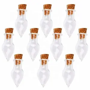 1ml Tiny Vials Wishing Message Bottle Necklace Decorative Accessories