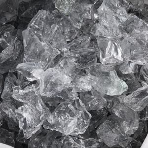 <strong>White</strong> clear Recycled Crushed Crystal Transparent Slag Glass <strong>Rocks</strong> for Gabion Garden <strong>Landscaping</strong> - Product Image 2