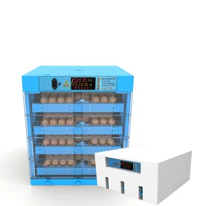 Alto tasso di schiusa completamente automatico Dual Power 256 uova incubatrice uova da cova