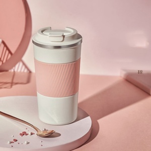 500ML Reusable <b>Coffee</b> Cup Portable <b>Coffee</b> Mug Stainless Steel Vacuum Water <b>Bottle</b> Wine Cup - Product Image 1