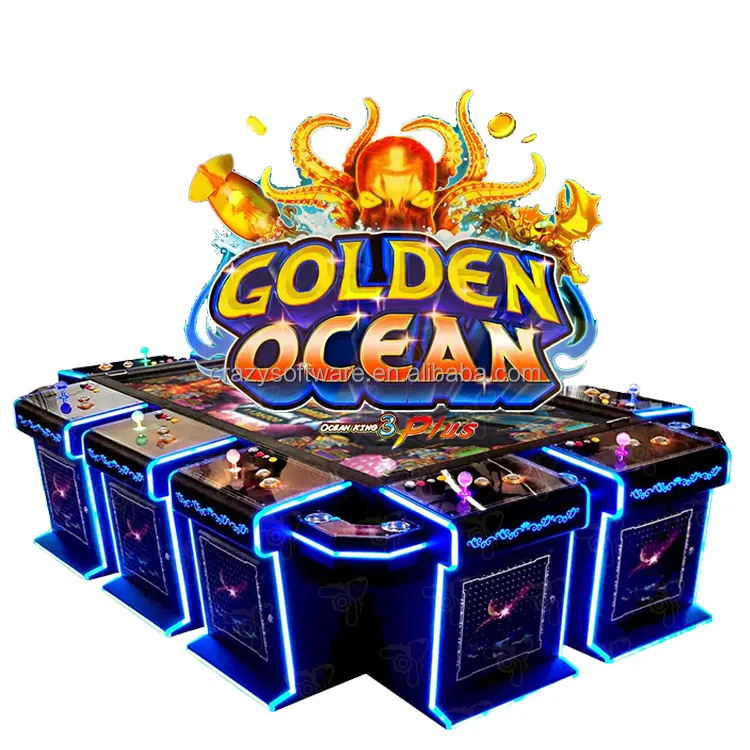 China Factory 100% IGS Version 3 Players Fish Game Table Fishing Hunter Machine Golden Ocean