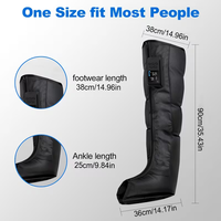 Bottes de massage par pressothérapie sans fil à compression d'air pour la récupération sportive rapide et la circulation sanguine