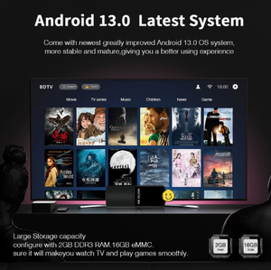 Dispositivo de TV Ultra HD 4K Xuper con Android Allwinner H313 MX10 K9 Mini Home Quad Core 2.4/5G Wifi Dual - Product Image 2